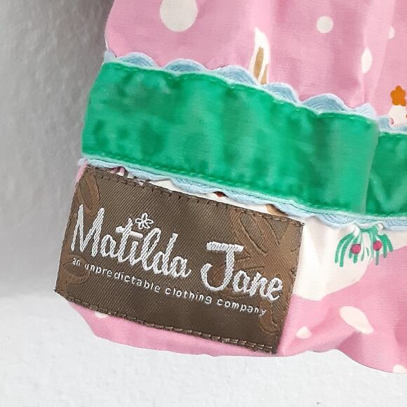 Matilda Jane Gingerbread Village Dress Girls 2 Christmas Twirl Dress Candy - Picture 6 of 11